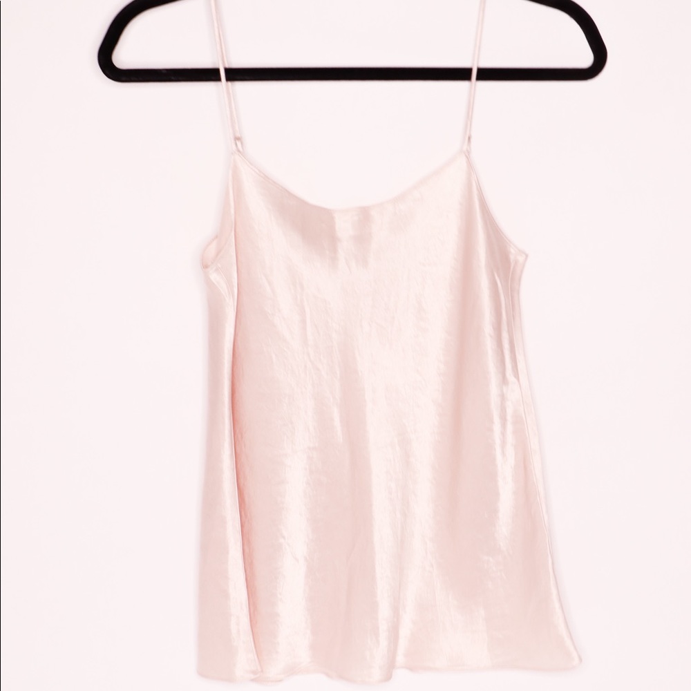 Vince Satin Scoop-Neck Cami